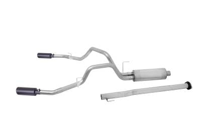 GIBSON EXHAUST 15-20 Ford F150 5.0L Pickup, Black Elite Dual Split, Cat-Back Performance Exhaust #69547B