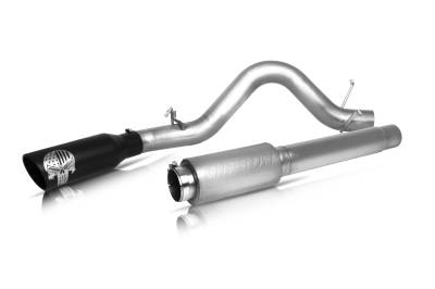 GIBSON EXHAUST 15-20 Ford F150 2.7L-3.5L-5.0L Pickup, Patriot Skull Single Stainless Cat-Back Performance Exhaust #76-0034