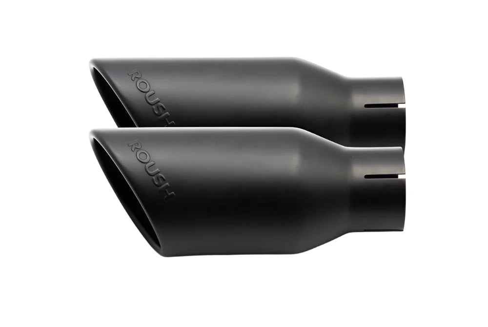 ROUSH PERFORMANCE 4" BLACK EXHAUST DUAL TIP FORD F150 15-26