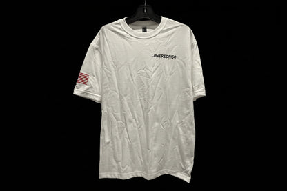LOWEREDF150 14TH GEN WHITE T-SHIRT AND KEYCHAIN BUNDLE