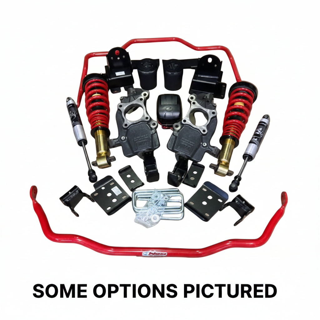 OWL LOWERING KIT "THE DAILY" -  1"-3"F/5.5"-6"R FORD F150 15-26 2WD