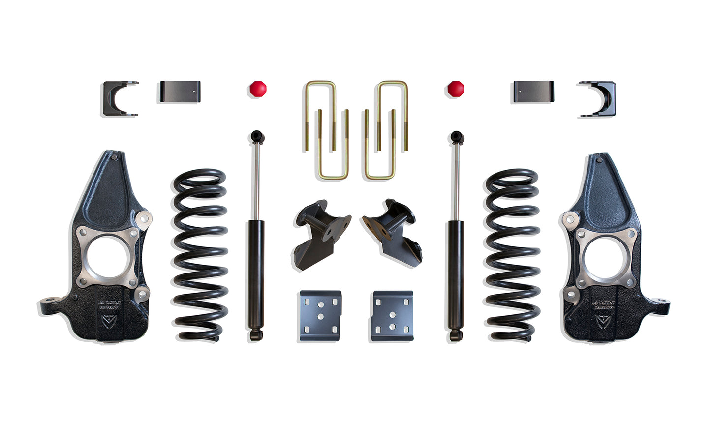 MAXTRAC 2009-2014 F-150 2WD / 4WD 3″/5″ LOWERING KIT (SPINDLES, 4DR) (REQUIRES 22″ RIMS OR LARGER)