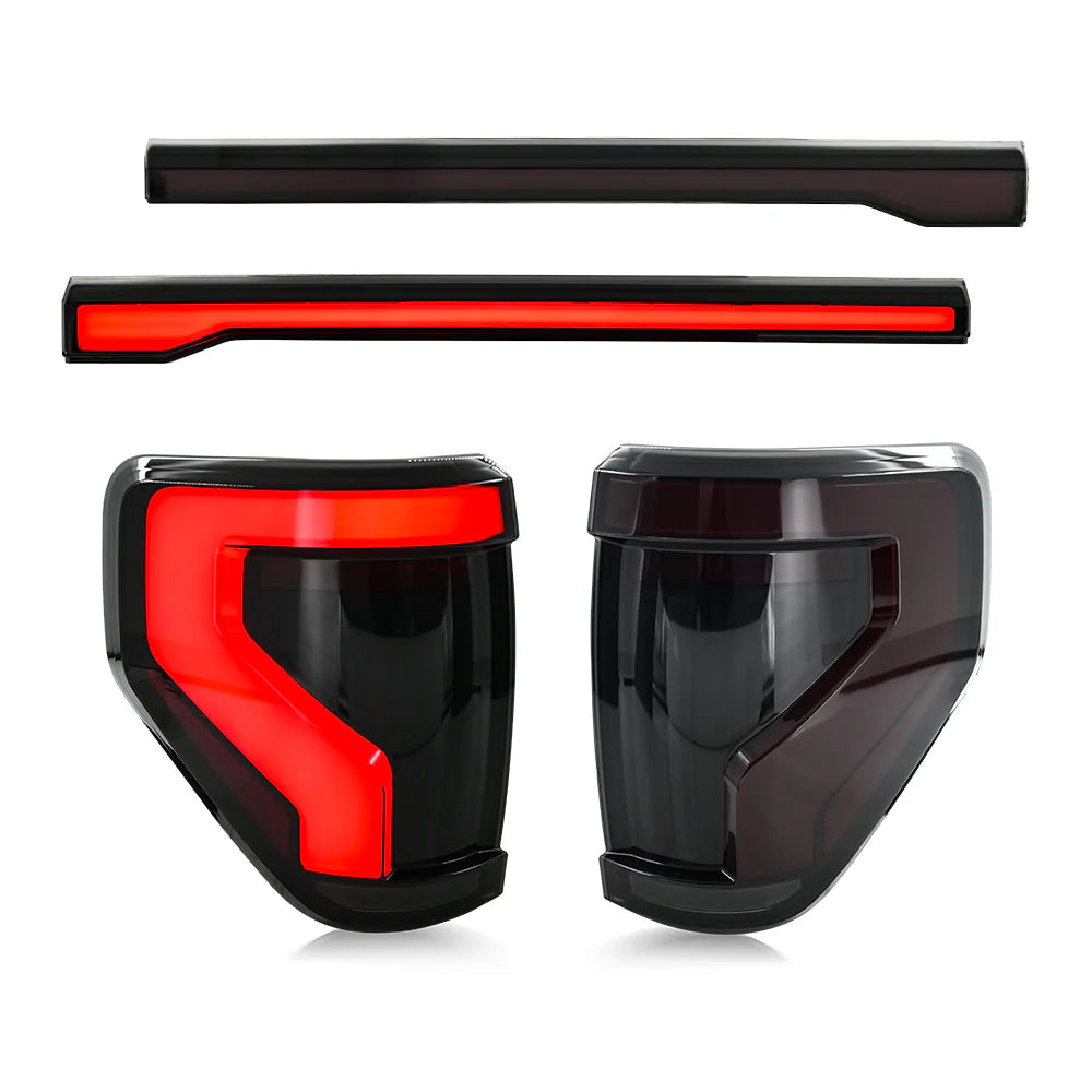 KUER LED LED TAIL LIGHTS SEQUENTIAL TURN/SMOKED LENS FORD F150 09-14