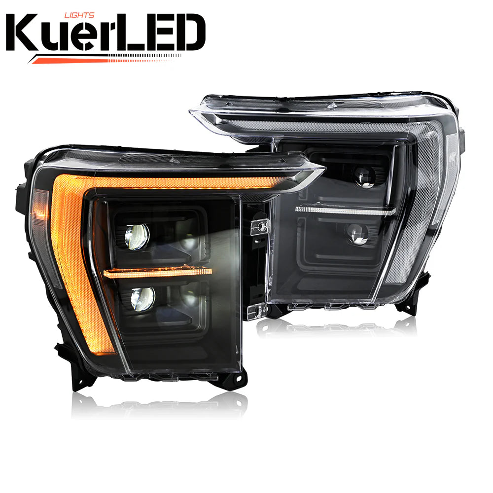 KUER LED FULL LED HEADLIGHTS PLUG & PLAY FORD F150 21-23