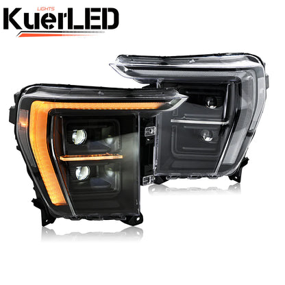 KUER LED FULL LED HEADLIGHTS PLUG & PLAY FORD F150 21-23