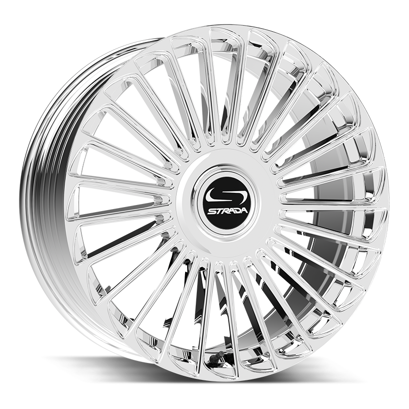 STRADA WHEELS MARTELLO 22X9.5 6X135 +30 OFFSET CHROME FORD F150 04-26