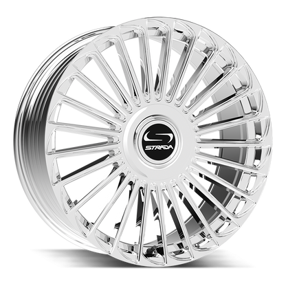 STRADA WHEELS MARTELLO 22X9.5 6X135 +30 OFFSET CHROME FORD F150 04-26