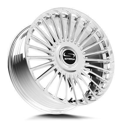 STRADA WHEELS MARTELLO 22X9.5 6X135 +30 OFFSET CHROME FORD F150 04-26