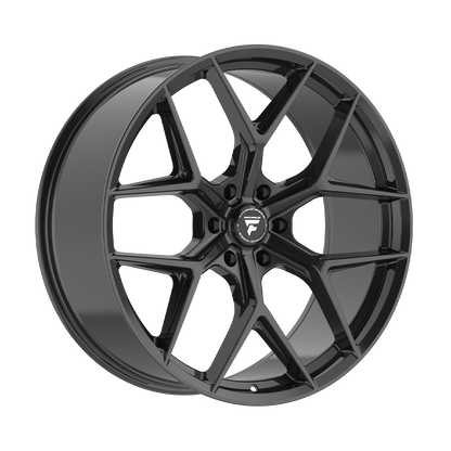 FITTIPALDI WHEELS FS374 22X9.5 6X135 +25 OFFSET GLOSS BLACK FORD F150 04-26