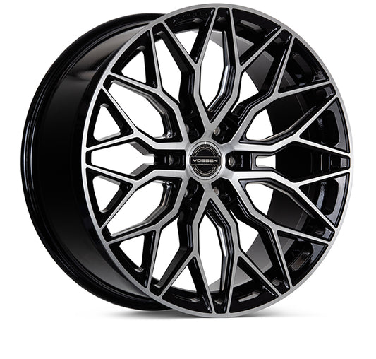 VOSSEN HF6-3 24X10 6X135 +25 OFFSET FORD F150 04-26 BRUSHED GLOSS BLACK