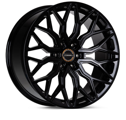 VOSSEN HF6-3 24X10 6X135 +25 OFFSET FORD F150 04-26 GLOSS BLACK