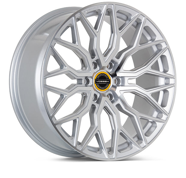 VOSSEN HF6-3 24X10 6X135 +25 OFFSET FORD F150 04-26 SILVER POLISHED