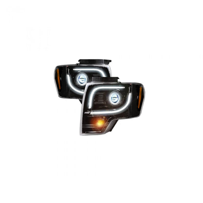 RECON FORD F150 09-14 PROJECTOR HEADLIGHTS OLED HALOS & DRL