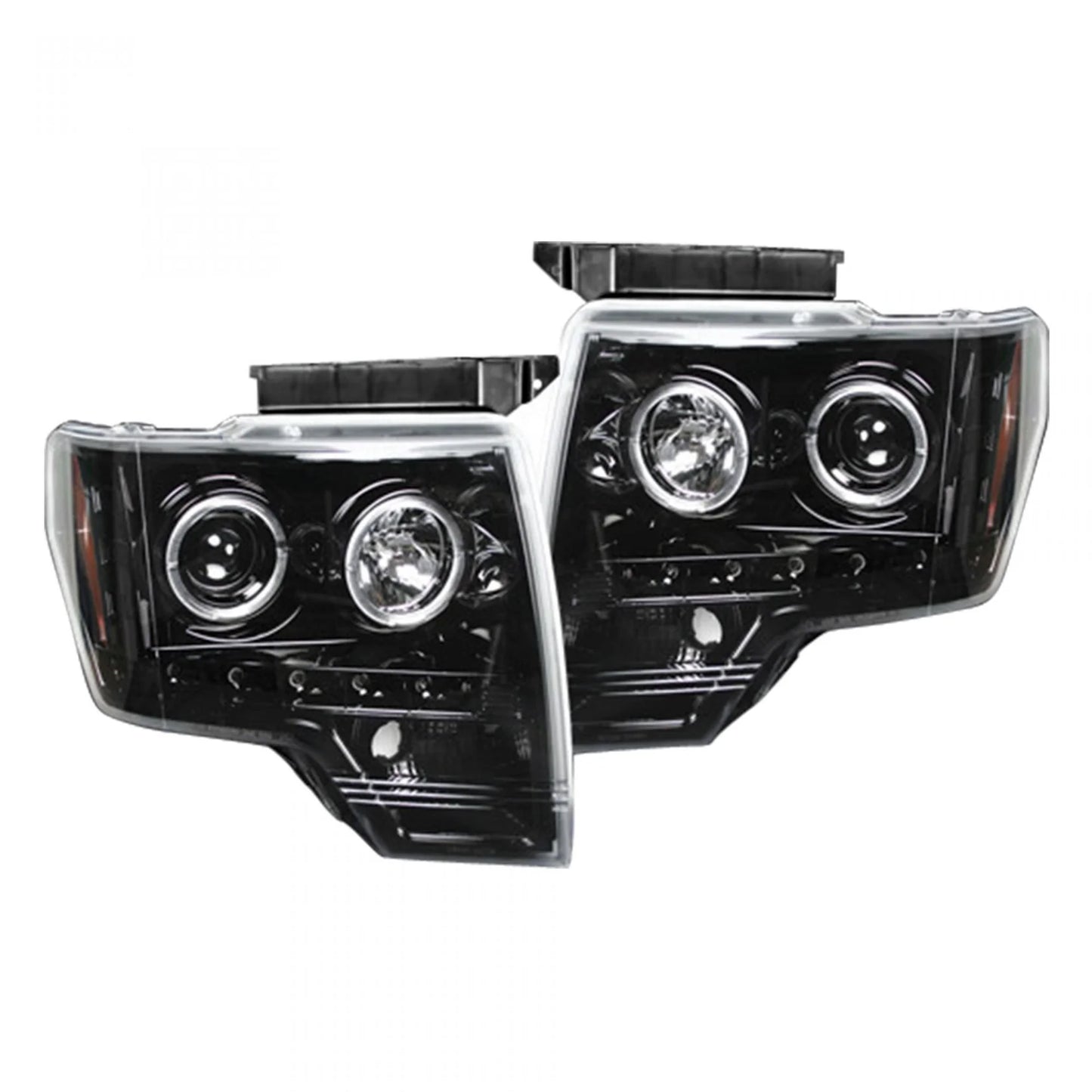 RECON FORD F150 09-14 PROJECTOR HEADLIGHTS CCFL HALOS & DRL