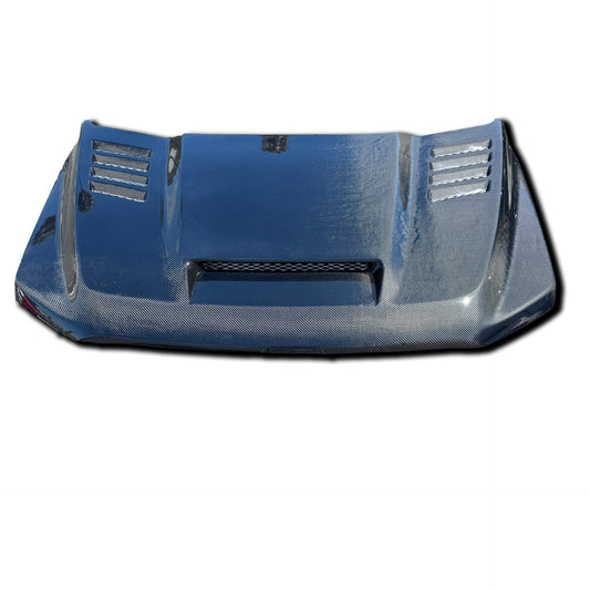 RK SPORT 2021-2025 FORD F150 RAM AIR HOOD V1 CARBON FIBER