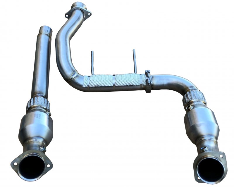 SPD PERFORMANCE 15-25 FORD F150 COYOTE 5.0L RAPTOR 304SS CATTED DOWNPIPES
