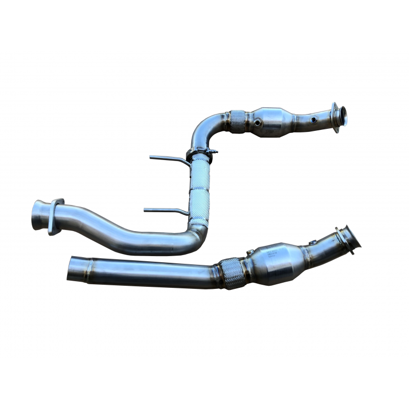 SPD PERFORMANCE 15-25 FORD F150 COYOTE 5.0L RAPTOR 304SS CATTED DOWNPIPES