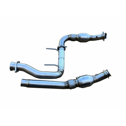 SPD PERFORMANCE 15-25 FORD F150 COYOTE 5.0L RAPTOR 304SS CATTED DOWNPIPES