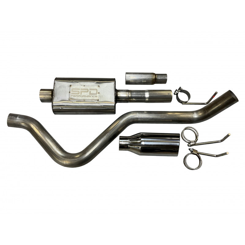 SPD PERFORMANCE 21-25 FORD F-150 2.7L 3.5L 5.0L GX SERIES STAINLESS 3" SINGLE EXIT CATBACK EXHAUST