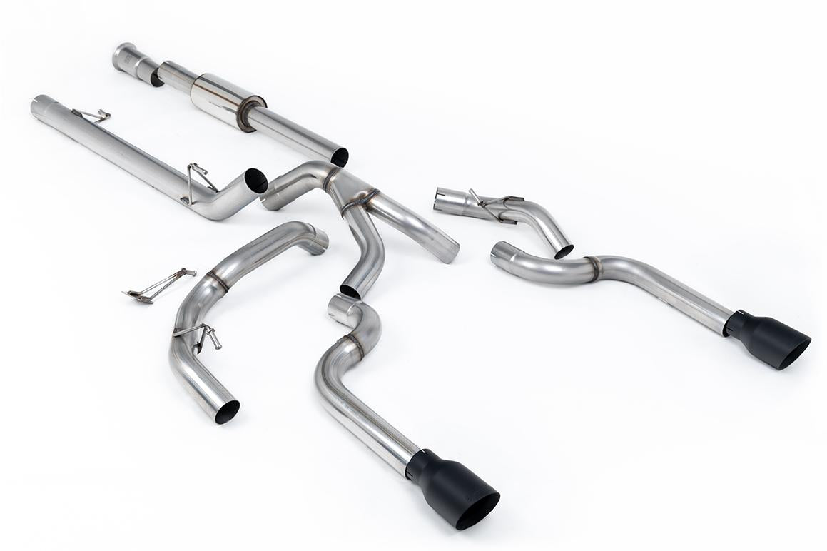 MILLTEK RACE ROAD+ CAT BACK EXHAUST DUAL REAR EXIT FORD F150 SUPERCREW 21+ 5.0L V8