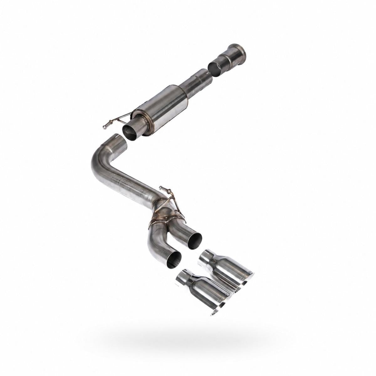 MILLTEK RACE CAT BACK EXHAUST DUAL SIDE EXIT FORD F150 21+ 5.0L V8