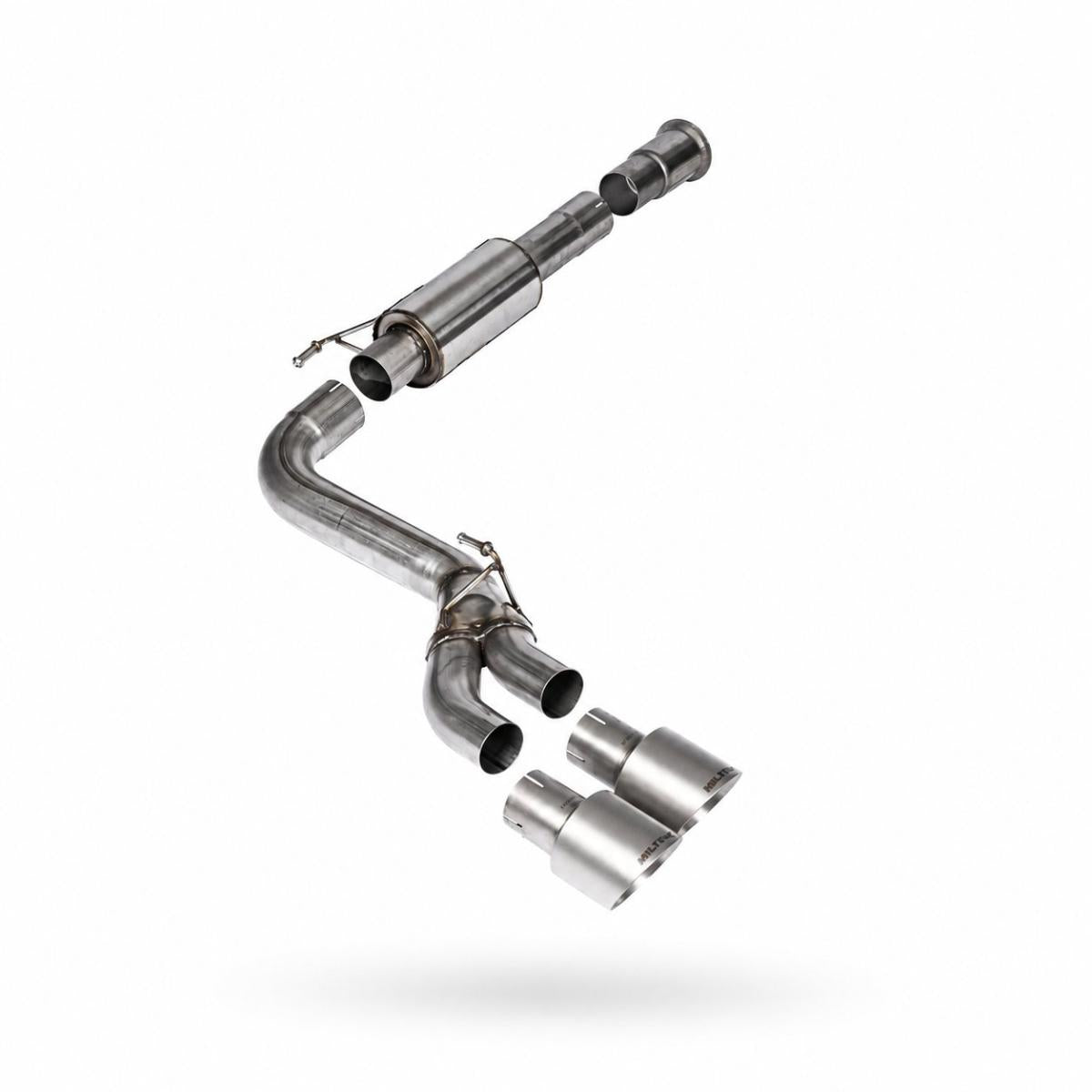 MILLTEK ROAD+ CAT BACK EXHAUST DUAL SIDE EXIT FORD F150 21+ 5.0L V8