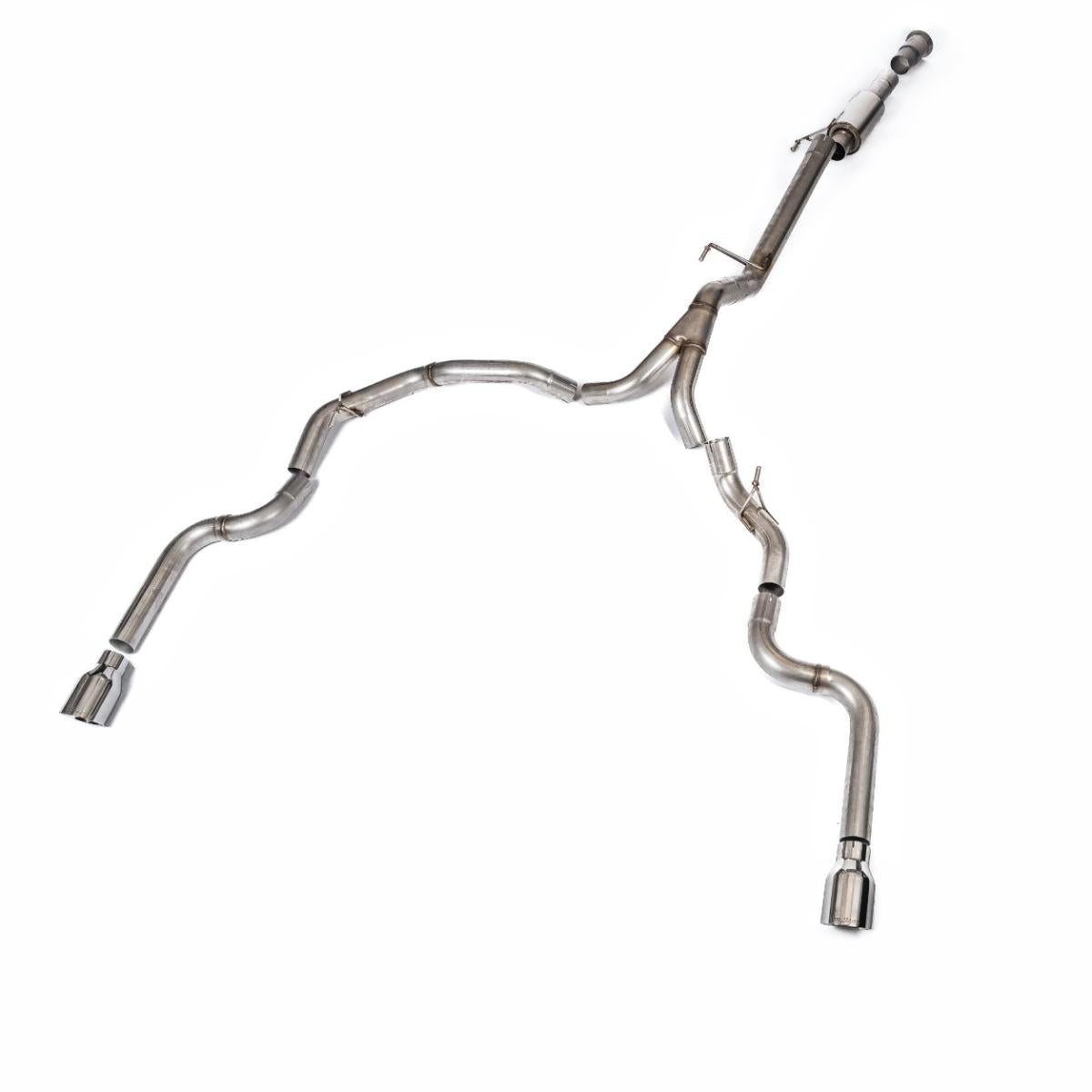 MILLTEK ROAD+ CAT BACK EXHAUST DUAL REAR EXIT FORD F150 21+ SINGLE CAB 5.0L V8