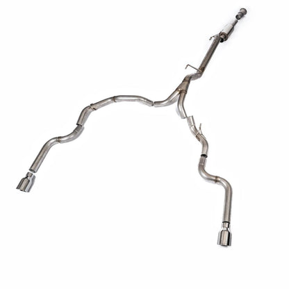 MILLTEK ROAD+ CAT BACK EXHAUST DUAL REAR EXIT FORD F150 21+ SINGLE CAB 5.0L V8