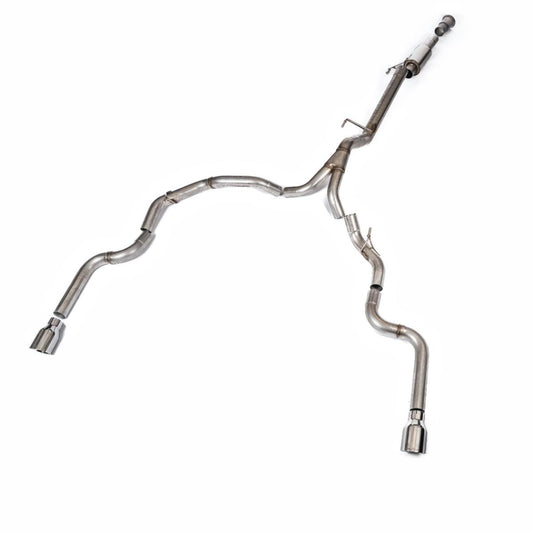 MILLTEK ROAD+ CAT BACK EXHAUST DUAL REAR EXIT FORD F150 21+ SINGLE CAB 5.0L V8
