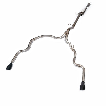 MILLTEK ROAD+ CAT BACK EXHAUST DUAL REAR EXIT FORD F150 21+ SINGLE CAB 5.0L V8
