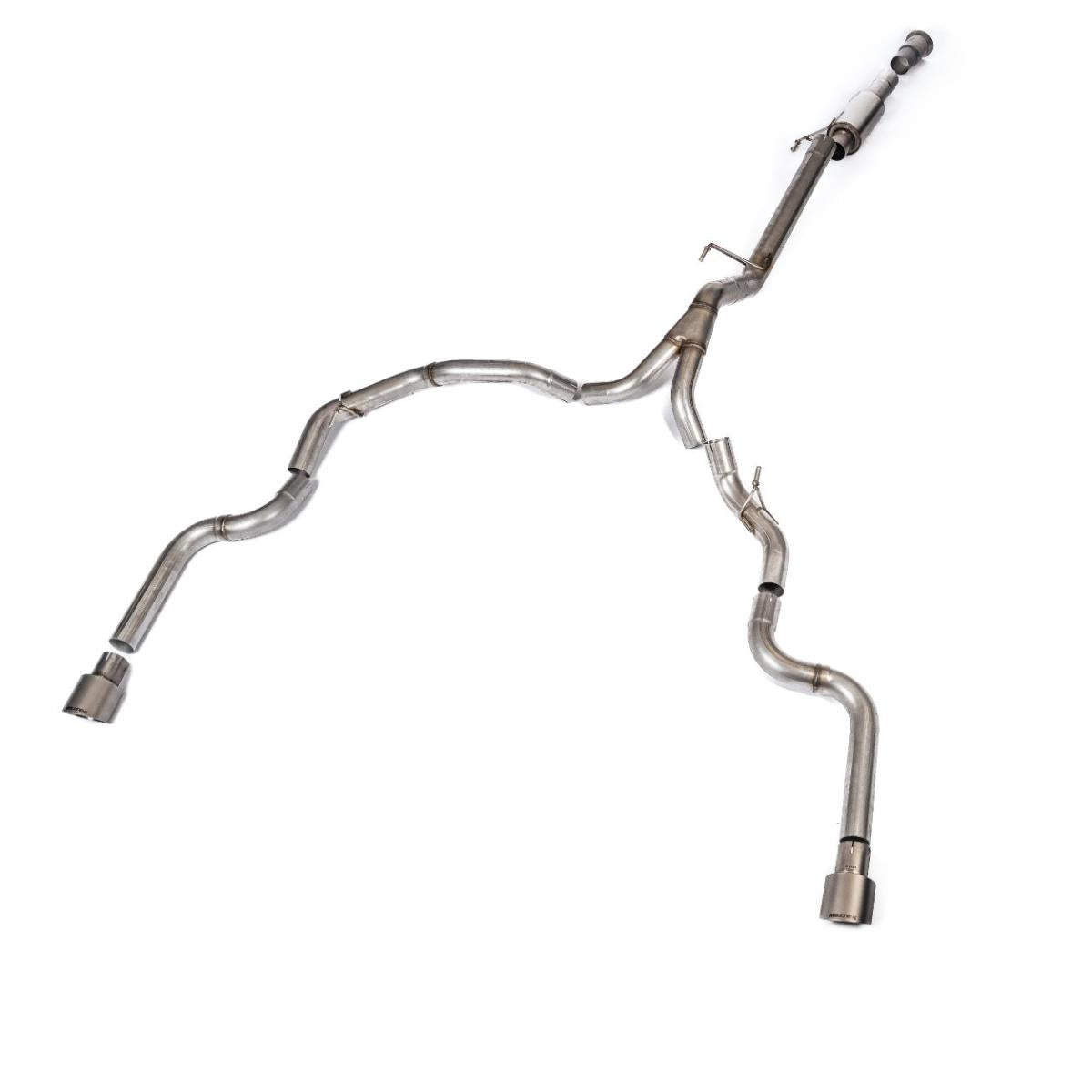 MILLTEK ROAD+ CAT BACK EXHAUST DUAL REAR EXIT FORD F150 21+ SINGLE CAB 5.0L V8