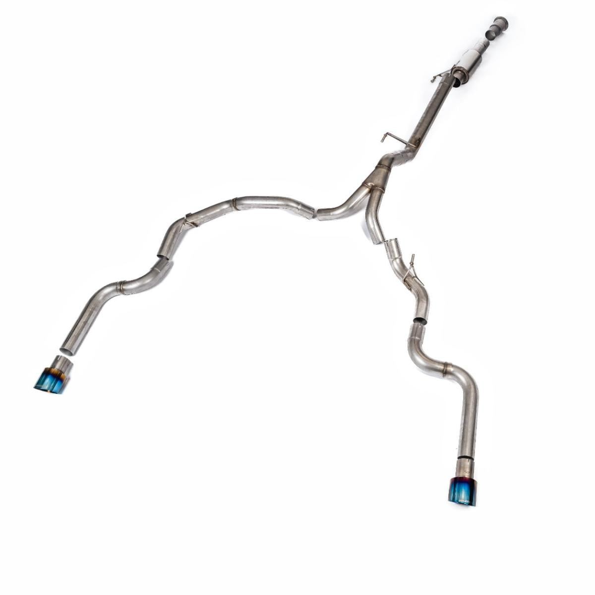 MILLTEK ROAD+ CAT BACK EXHAUST DUAL REAR EXIT FORD F150 21+ SINGLE CAB 5.0L V8