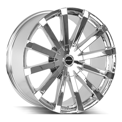 STRADA WHEELS GABBIA 22X9.5 6X135 +30 OFFSET CHROME FORD F150 04-26