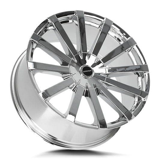 STRADA WHEELS GABBIA 22X9.5 6X135 +30 OFFSET CHROME FORD F150 04-26