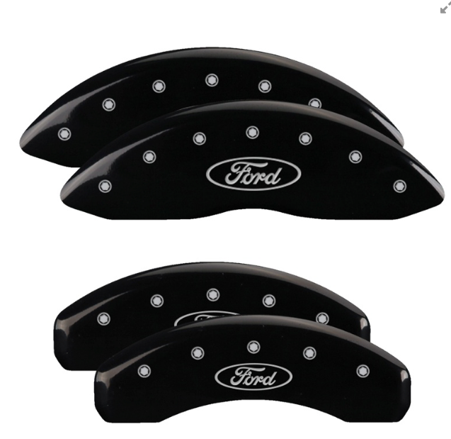MGP BRAKE CALIPER COVERS FORD OVAL LOGO F150 21+ FRONT & REAR SET
