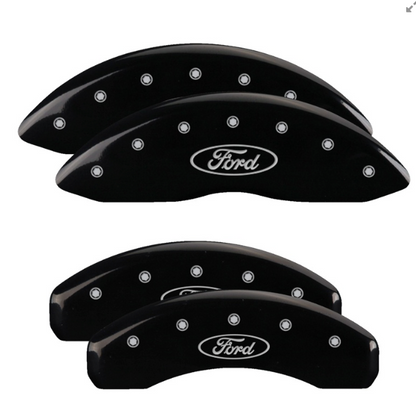 MGP BRAKE CALIPER COVERS FORD OVAL LOGO F150 21+ FRONT & REAR SET