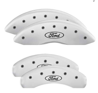 MGP BRAKE CALIPER COVERS FORD OVAL LOGO F150 21+ FRONT & REAR SET