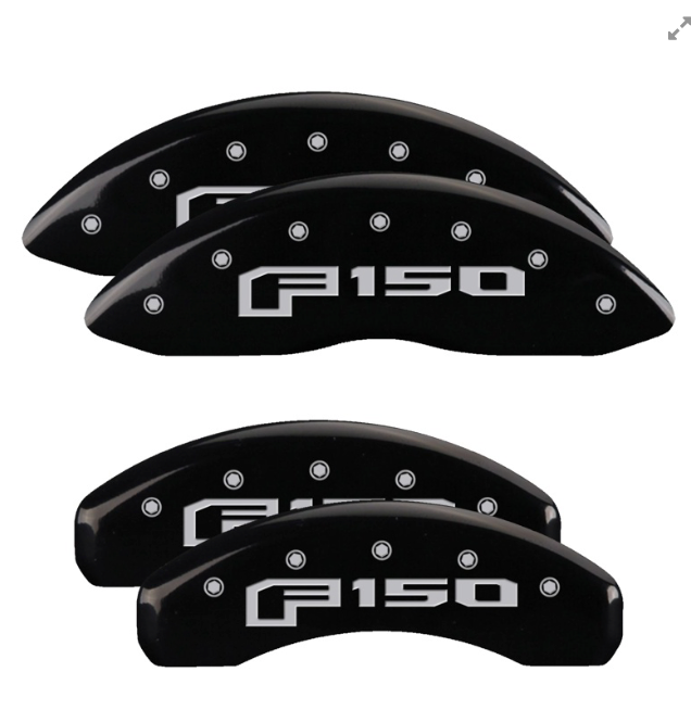 MGP BRAKE CALIPER COVERS FORD F150 LOGO F150 2012-2020 FRONT & REAR SET MECH BRAKE