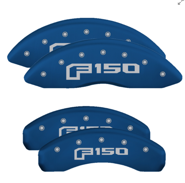 MGP BRAKE CALIPER COVERS FORD F150 LOGO F150 21+ FRONT & REAR SET