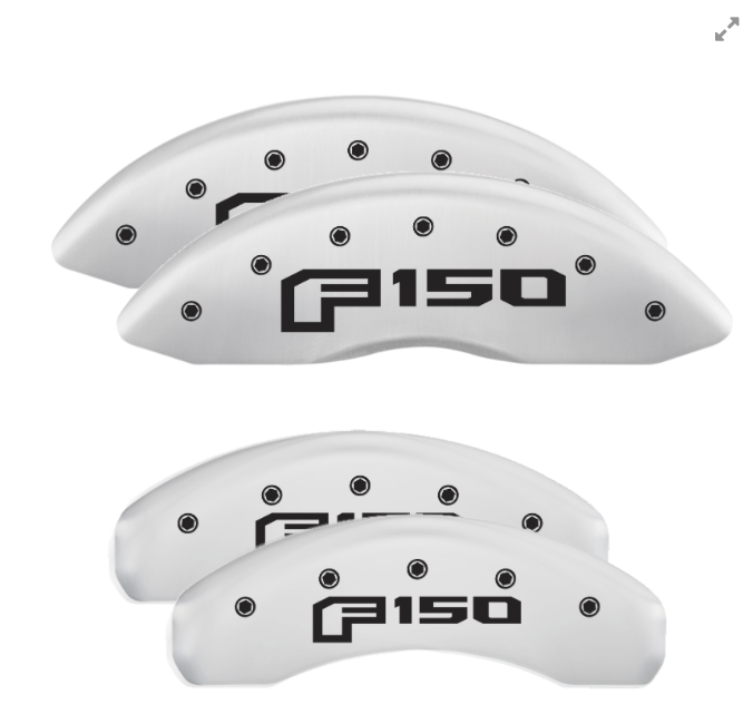 MGP BRAKE CALIPER COVERS FORD F150 LOGO F150 21+ FRONT & REAR SET