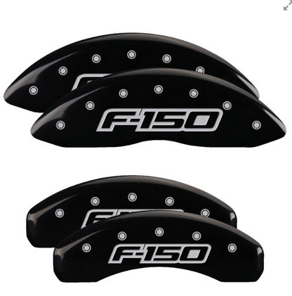 MGP BRAKE CALIPER COVERS FORD F150 LOGO 2 F150 2012-2020 FRONT & REAR SET MECH BRAKE