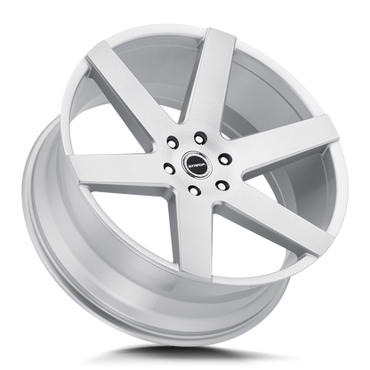 STRADA WHEELS CODA 26X10 6X135 +24 OFFSET BRUSHED FACE SILVER FORD F150 04-26