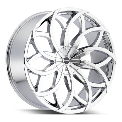 STRADA WHEELS HURACAN 26X10 6X135 + 30 OFFSET CHROME FORD F150 04-26