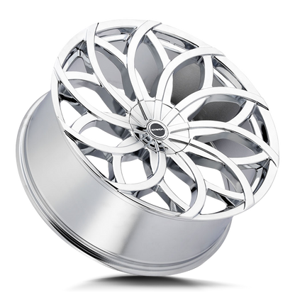 STRADA WHEELS HURACAN 26X10 6X135 + 30 OFFSET CHROME FORD F150 04-26