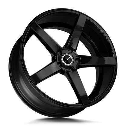 STRADA WHEELS PERFETTO 26X10 6X135 +26 OFFSET GLOSS BLACK FORD F150 04-26