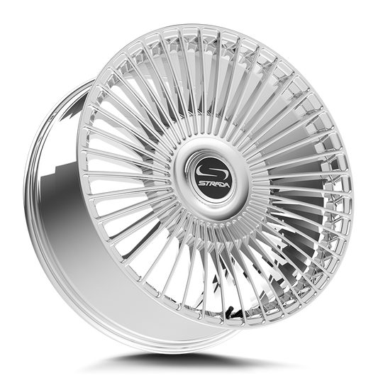 STRADA WHEELS SPAGHETTI 26X10 6X135 +30 OFFSET CHROME FORD F150 04-26