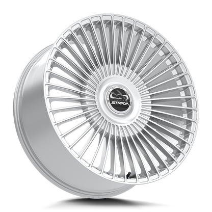 STRADA WHEELS SPAGHETTI 24X10 6X135 +30 OFFSET WHITE FORD F150 04-26