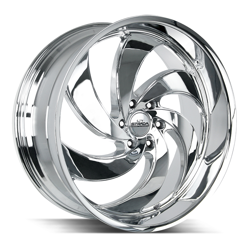 STRADA STREET CLASSICS RETRO 6 24X10 6X135 +24 OFFSET CHROME FORD F150 04-26