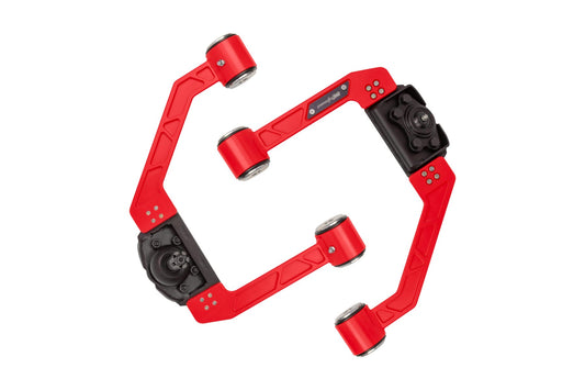 UMI PERFORMANCE UPPER A-ARM KIT 6565 15-25 FORD F-150 - RED ADJUSTABLE