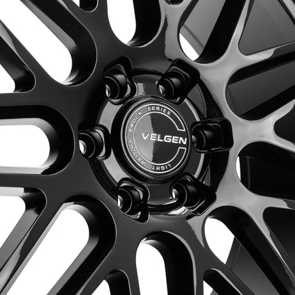 VELGEN WHEELS VFF-9 24X10 6X135 +30/+38 GLOSS BLACK COMPLETE SET STAGGERED FORD F150 21+